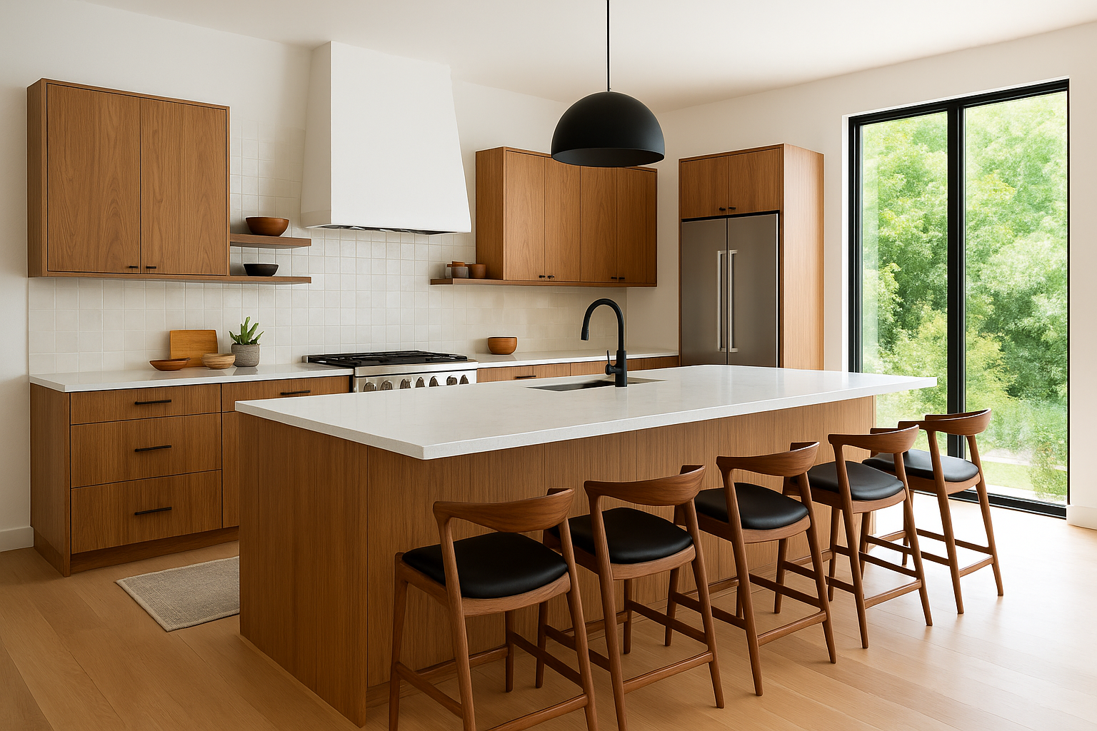 Mid-Century Modern Kitchen Cabinet Design